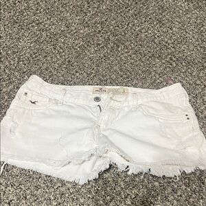 Hollister Women's Bright White Jean Shorts